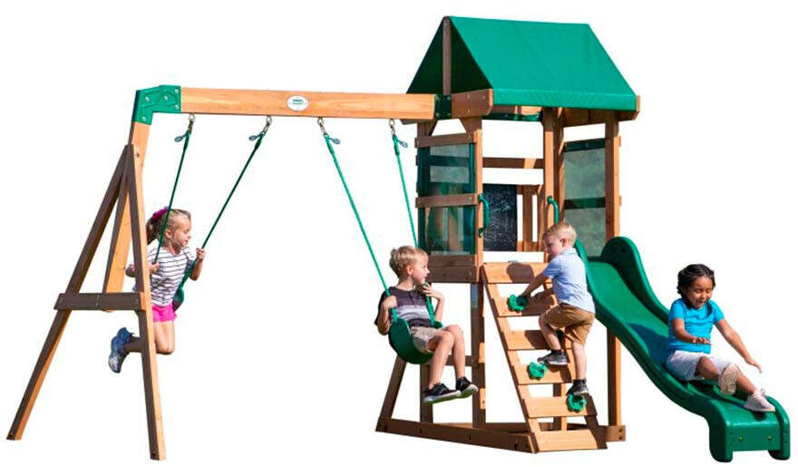 Backyard Discovery Buckley Hill Wooden Swing Set ab 429 00 Preisvergleich bei idealo