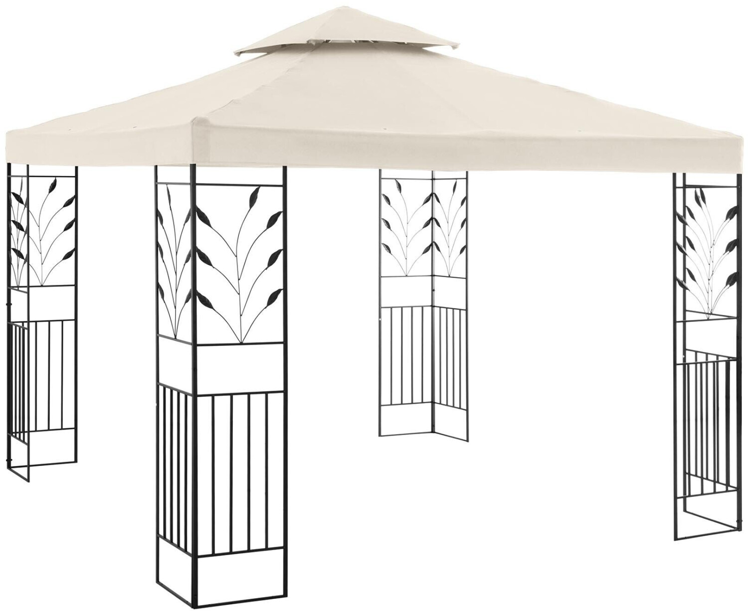 Uniprodo Garden Pavilion 300 x 300 cm Cream