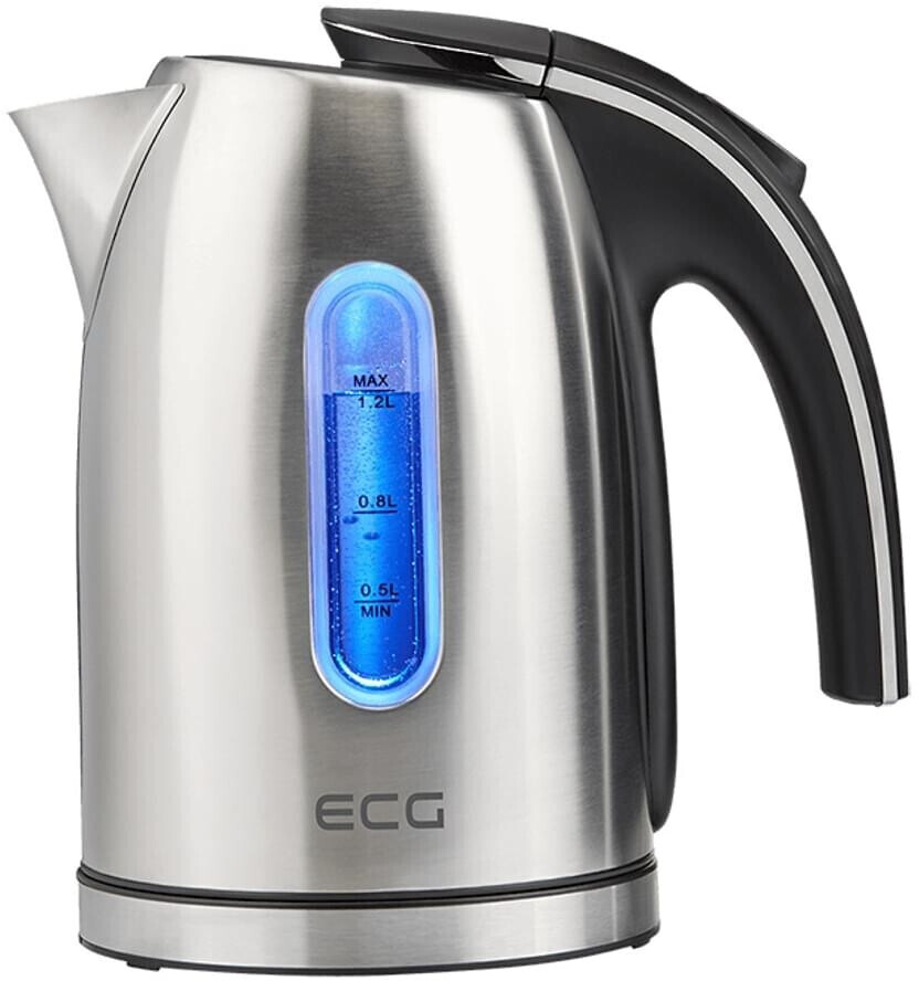 ECG RK 1240, kettle, 1.2 liters, stainless steel
