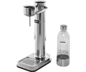Aarke Carbonator 3 Sparkling Water Maker - Slim Matte White Design With BPA-Free Bottle