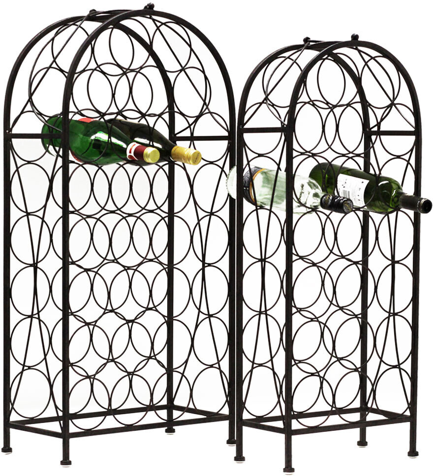 Noor 77131 Wine rack set of 2 bottle rack 29/20 bottles