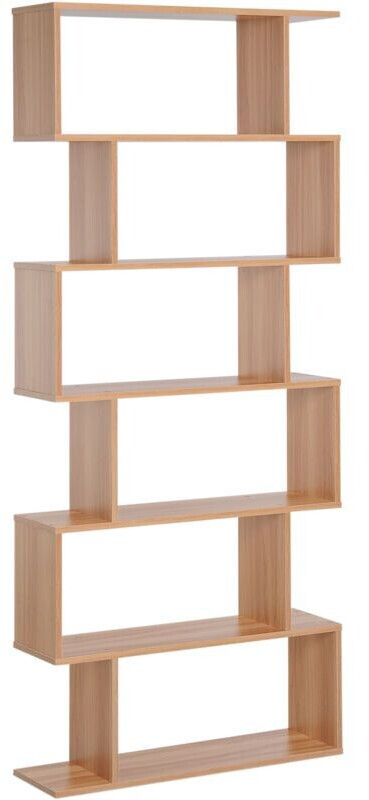 HomCom Bücherregal 23x80x192cm Ahorn (833-382BN)