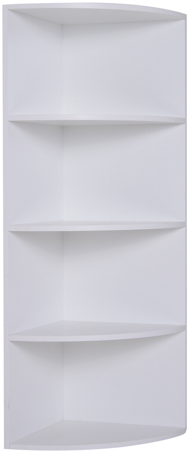 HomCom Eckregal 39,5x39,5x120cm weiß (836-090WT)