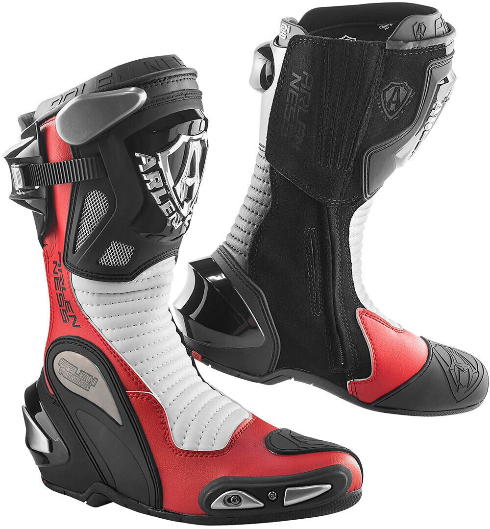 Photos - Motorcycle Boots Arlen Ness Xaus Replica black/ red/ white 
