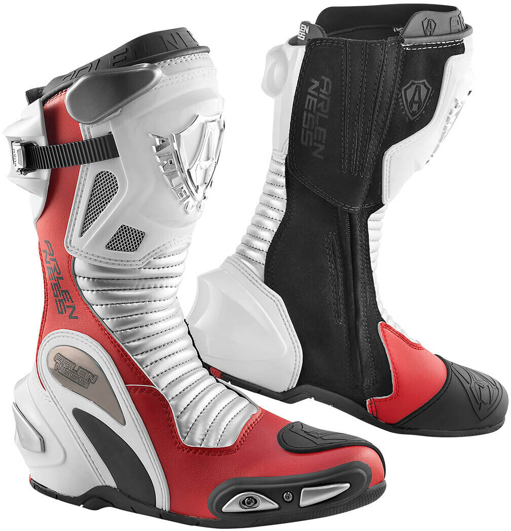 Photos - Motorcycle Boots Arlen Ness Xaus Replica white/ red 