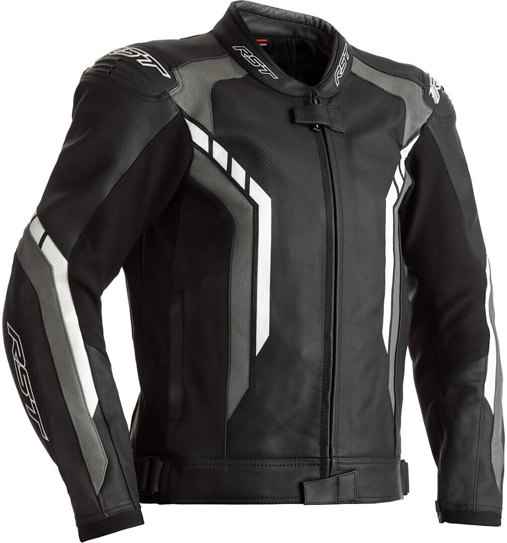 RST Axis Leather jacket black/white