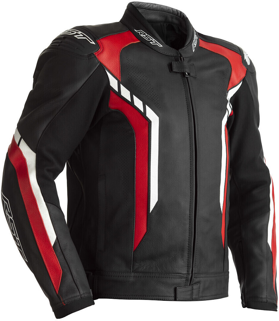 RST Axis Leather jacket black/red
