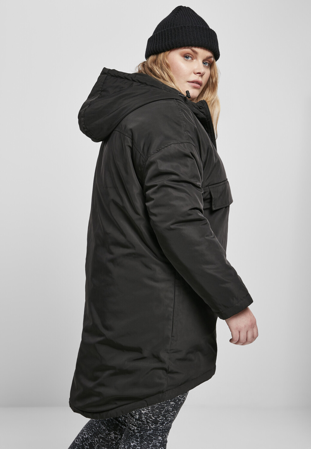 Urban Classics Ladies Long schwarz bei Oversized Pull ab Jacket (TB3787-00007-0037) Preisvergleich Over | Black 29,90 €