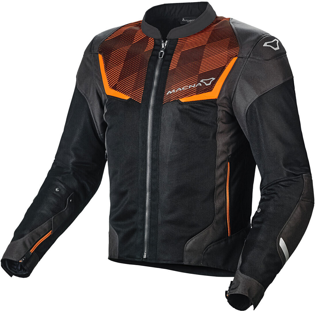 Photos - Motorcycle Clothing Macna Orcano Jacket black/orange 