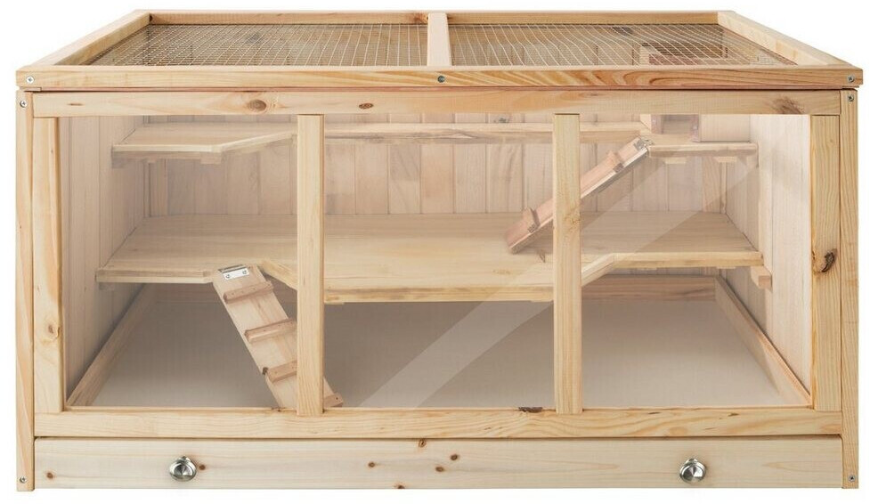 Tectake wooden top cage