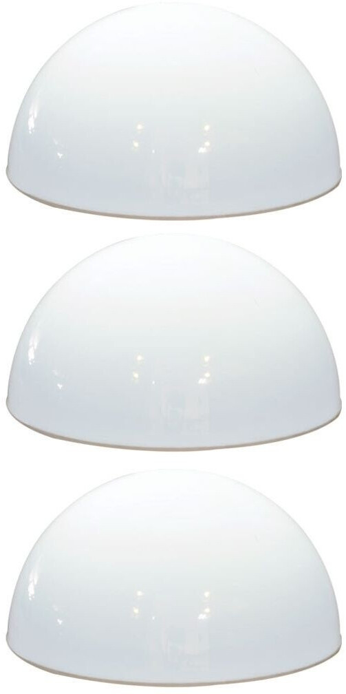 ETC Shop Set of 3 led solar standing lamps hemisphere white