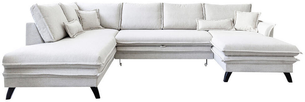 Bobochic Canapé panoramique XXL Boho gauche beige