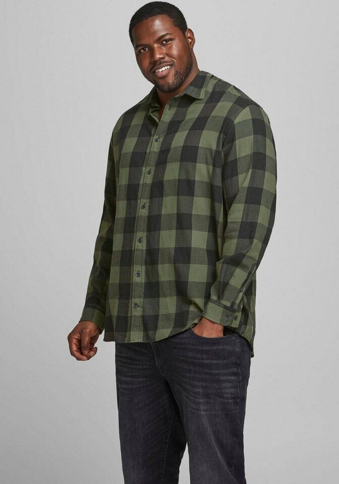 Jack & Jones Jjegingham Twill Shirt L/s Ps Noos (12183107) dusty olive