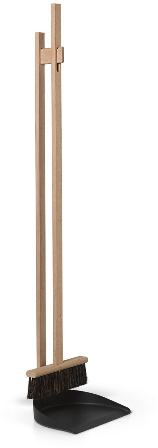 Ferm Living Icon dustpan and broom set, natural beech / black