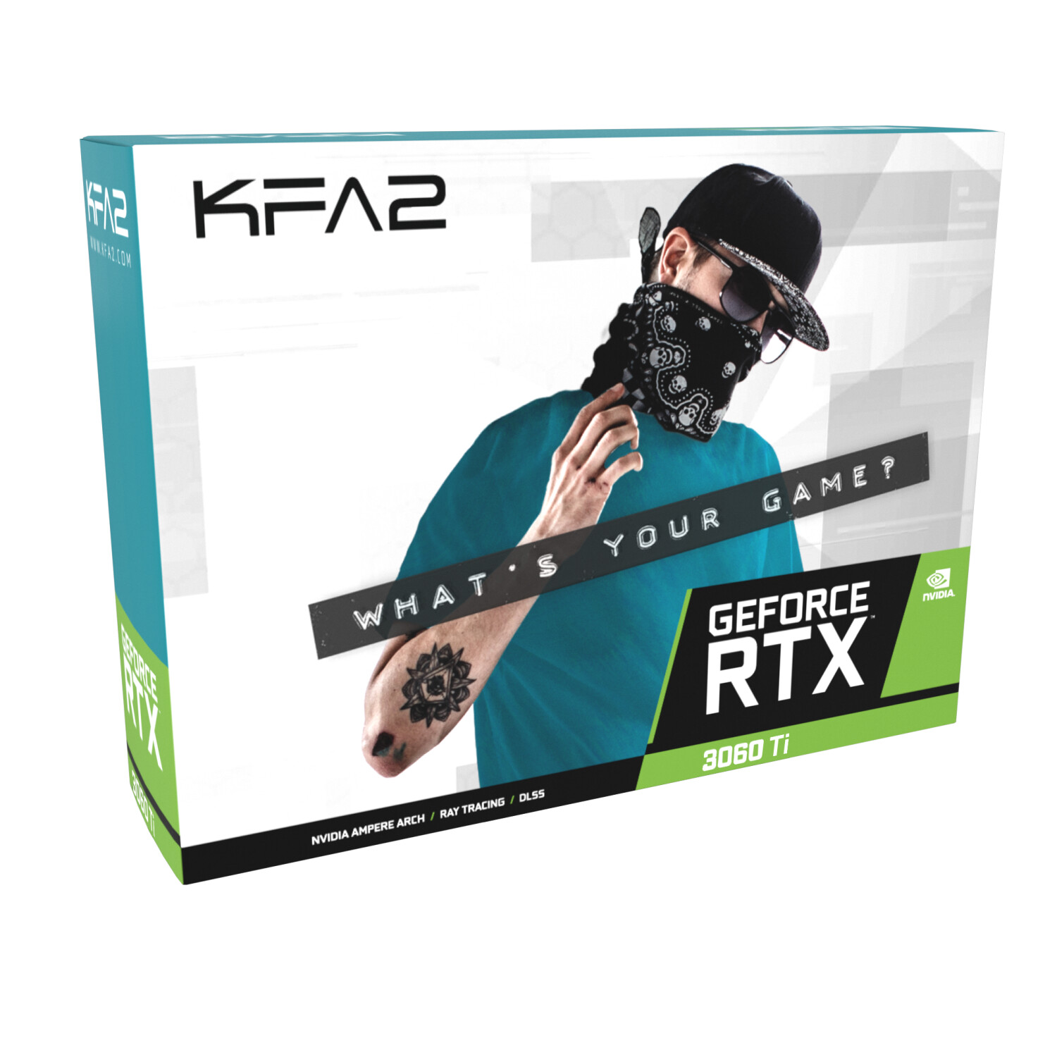 KFA2 GeForce RTX 3060 Ti 1-Click OC Plus NVIDIA 8 Go GDDR6X - 36ISM6MD2KCK