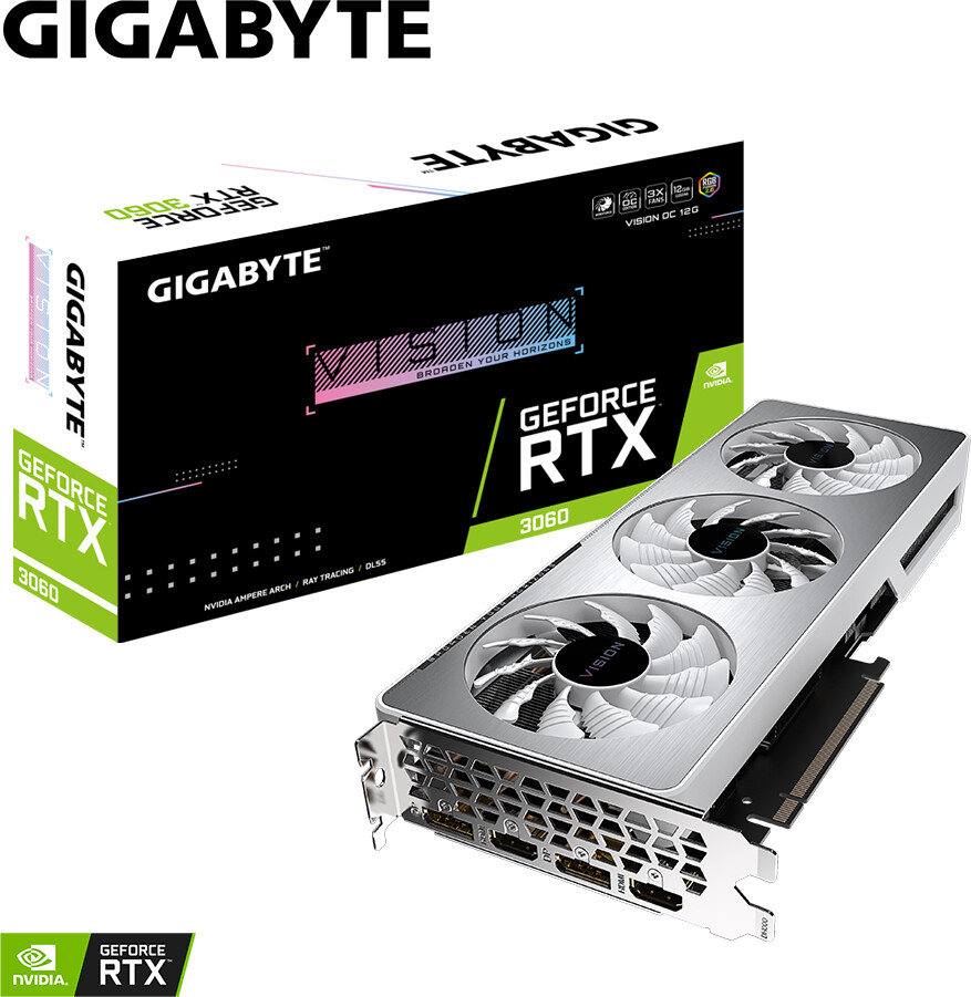 GigaByte GeForce RTX 3060 VISION OC 12 Go GDDR6 au meilleur prix sur idealo.fr GigaByte GeForce RTX 3060 VISION OC 12 Go GDDR6 au meilleur prix sur idealo.fr