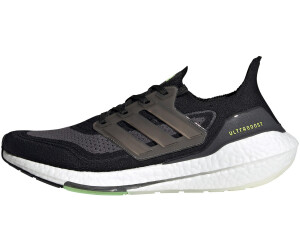 Adidas Ultraboost 21 core black silver metallic solar yellow ab
