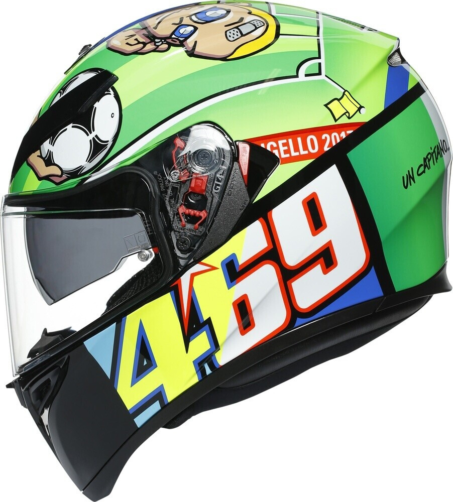 AGV K-3 SV Rossi Mogello 2017 vert/bleu/rouge/blanc