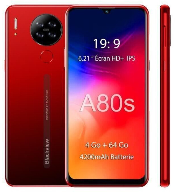 Blackview A80s rouge