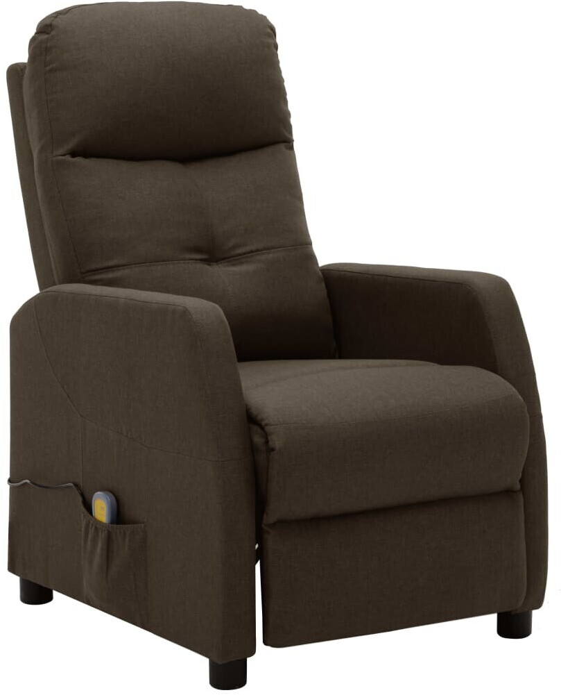 vidaXL Massage Seat Fabric brown (289830)