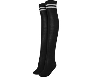 Urban Classics Ladies Striped Socks Kniestrümpfe schwarz-rot NEU 76666 
