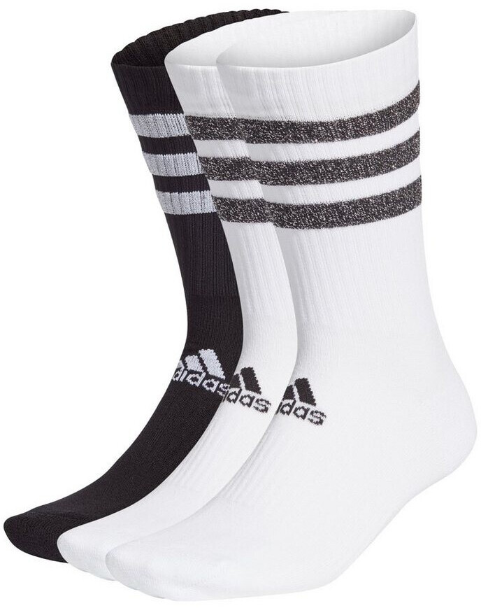 Buy Adidas Basketball Glam 3Stripes Cushioned Crew Sport Socks 3 Pairs