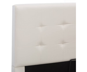 vidaXL Stauraumbett Hydraulisch weiß Kunstleder 140x200cm (285519) ab