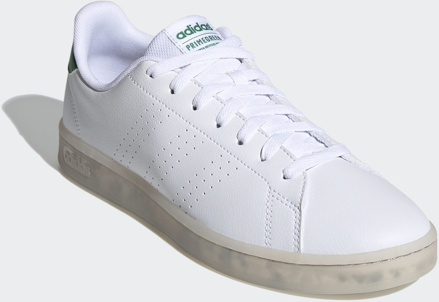 Adidas neo advantage clean white green outlet
