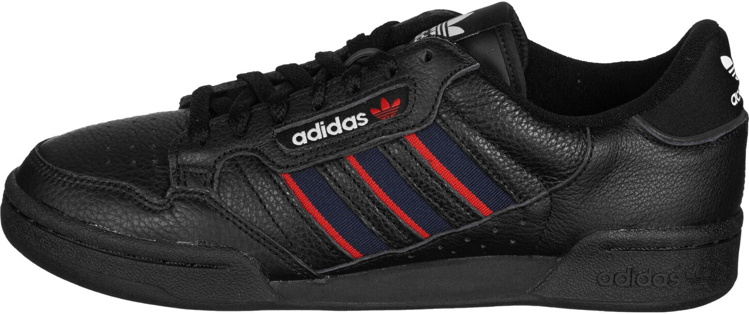 Buy Adidas Continental 80 Stripes Core Black/Collegiate Navy/Vivid Red from Â£68.00 (Today 