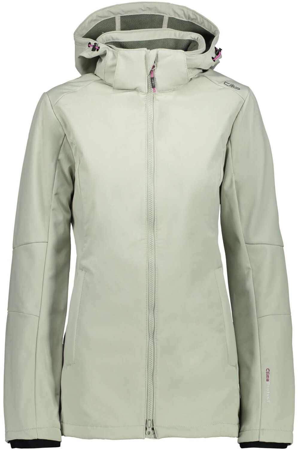 CMP Woman Softshell Jacket With Comfortable Long Fit (3A22226) salvia/avocado