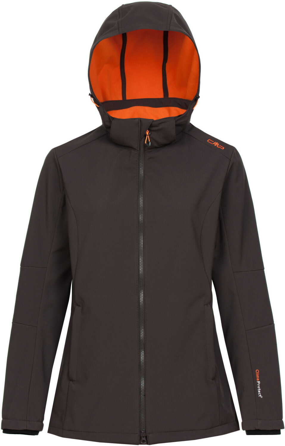CMP Woman Softshell Jacket With Comfortable Long Fit (3A22226) arabica/aranciata