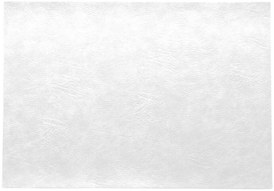 USAmps Placemat, white 46 x 33 cm, vegan leather, made of PU