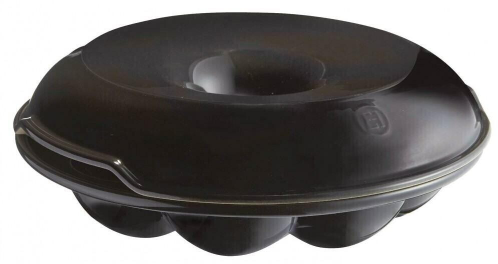 Emile Henry Bread wreath baking dish round (Ø 30.5 cm) black