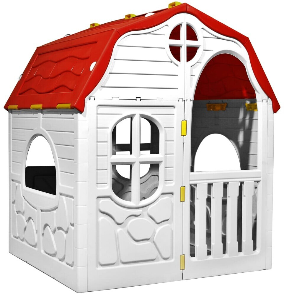 vidaXL Folding Play House with Door and Windows