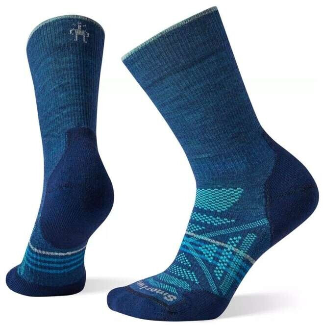 Smartwool Women's PhD Outdoor Light Hiking Crew Socks (SW001311) alpine blue
