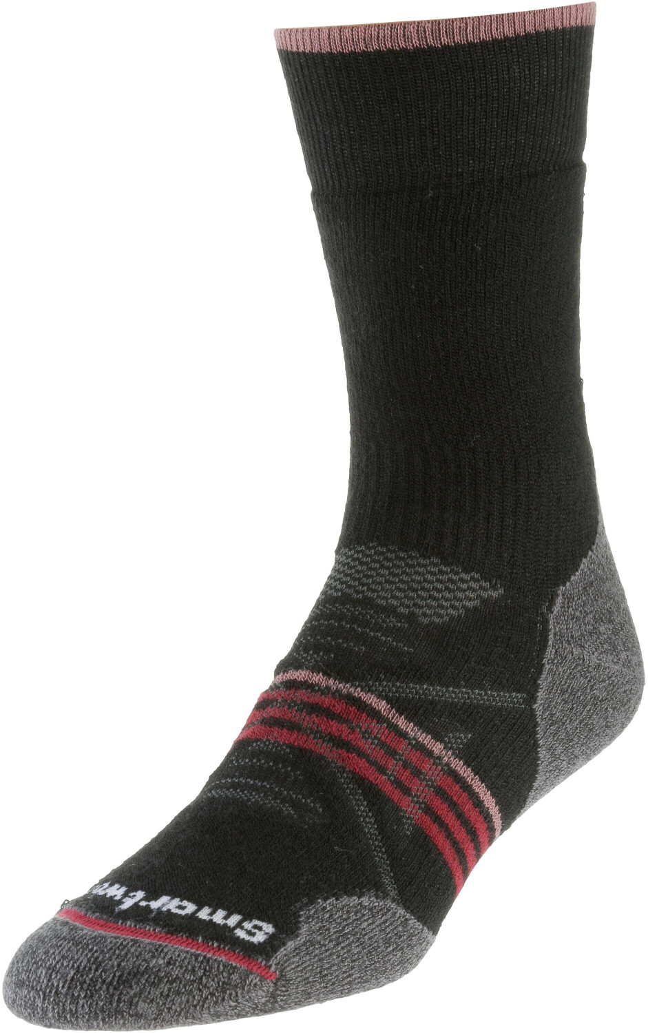 Smartwool Women's PhD Outdoor Medium Hiking Crew Socks (SW001064) black/tibetan red