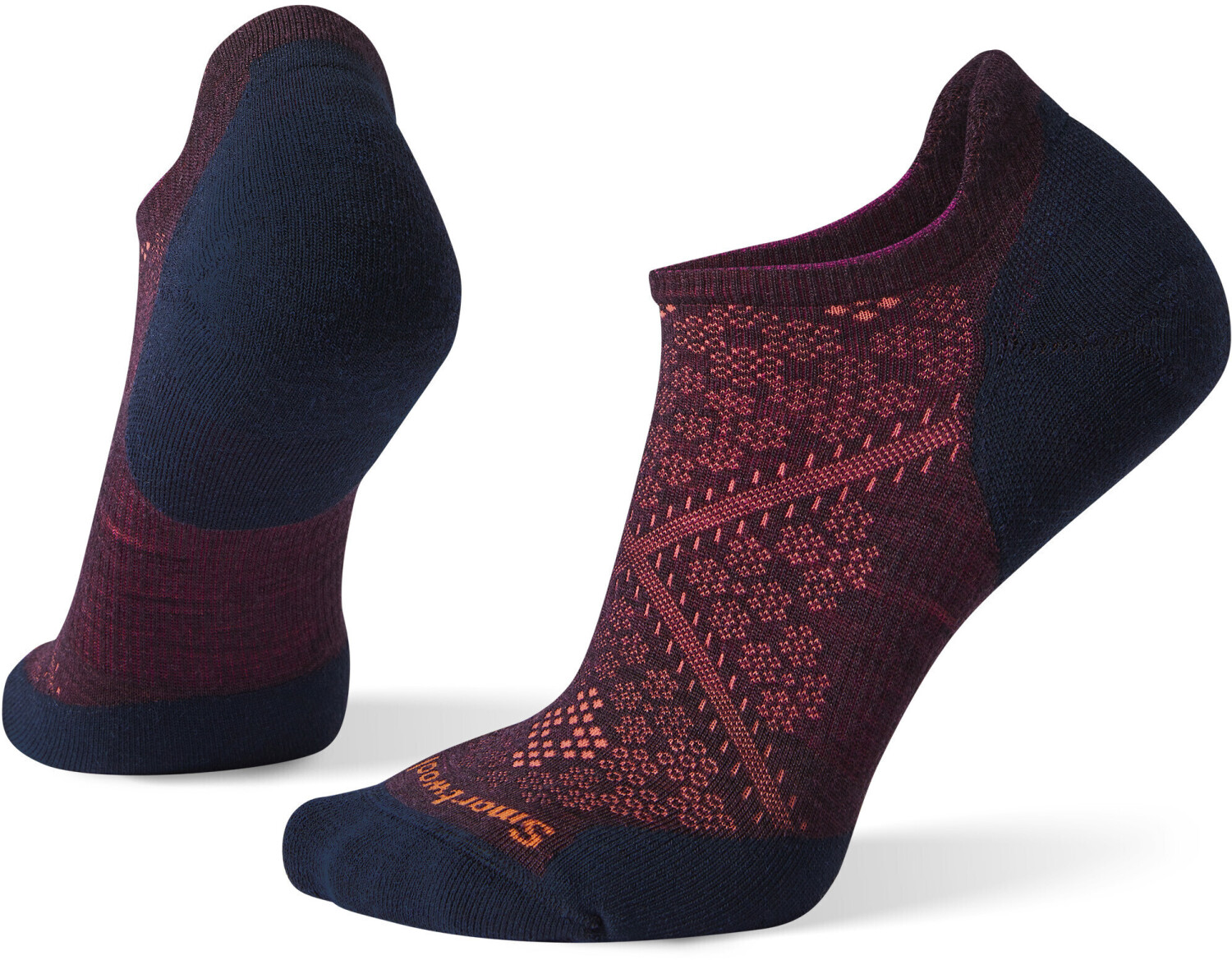 Smartwool Women's PhD Run Light Elite Micro Socks (SW0SW210) bordeaux/deep navy