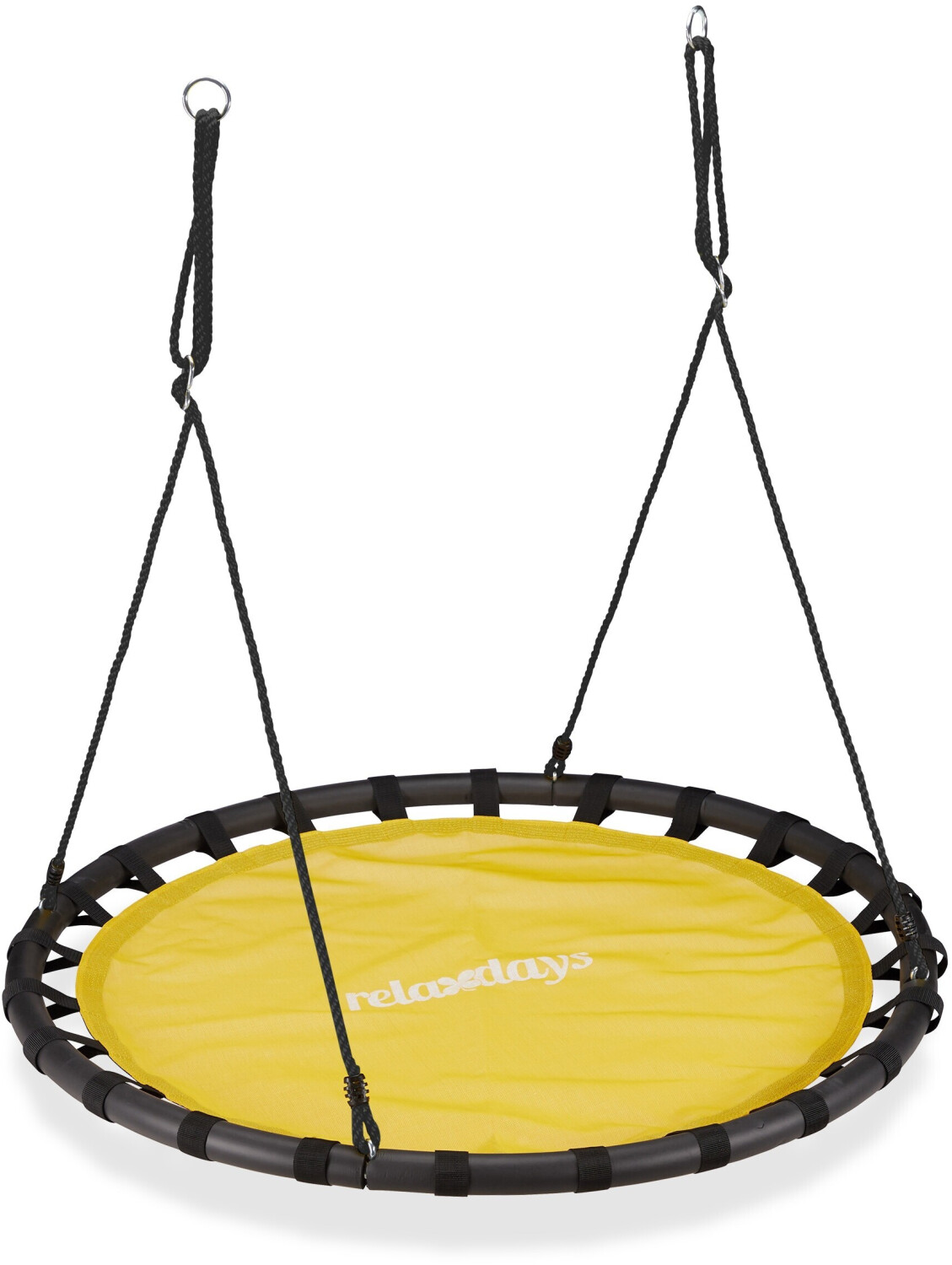 Relaxdays Nest Swing 120 cm yellow