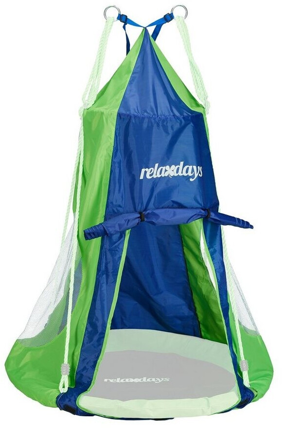 Relaxdays Tent for Nest Swing green/blue