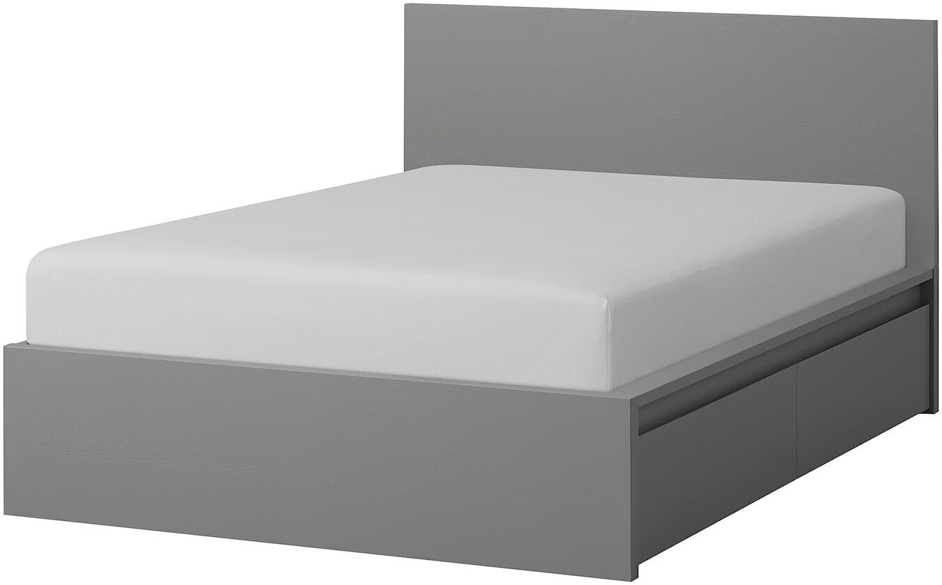 Ikea MALM Bettgestell hoch 2 Schubkästen grau 180x200cm (293.858.08) ab 269,00 € (Oktober 2026)