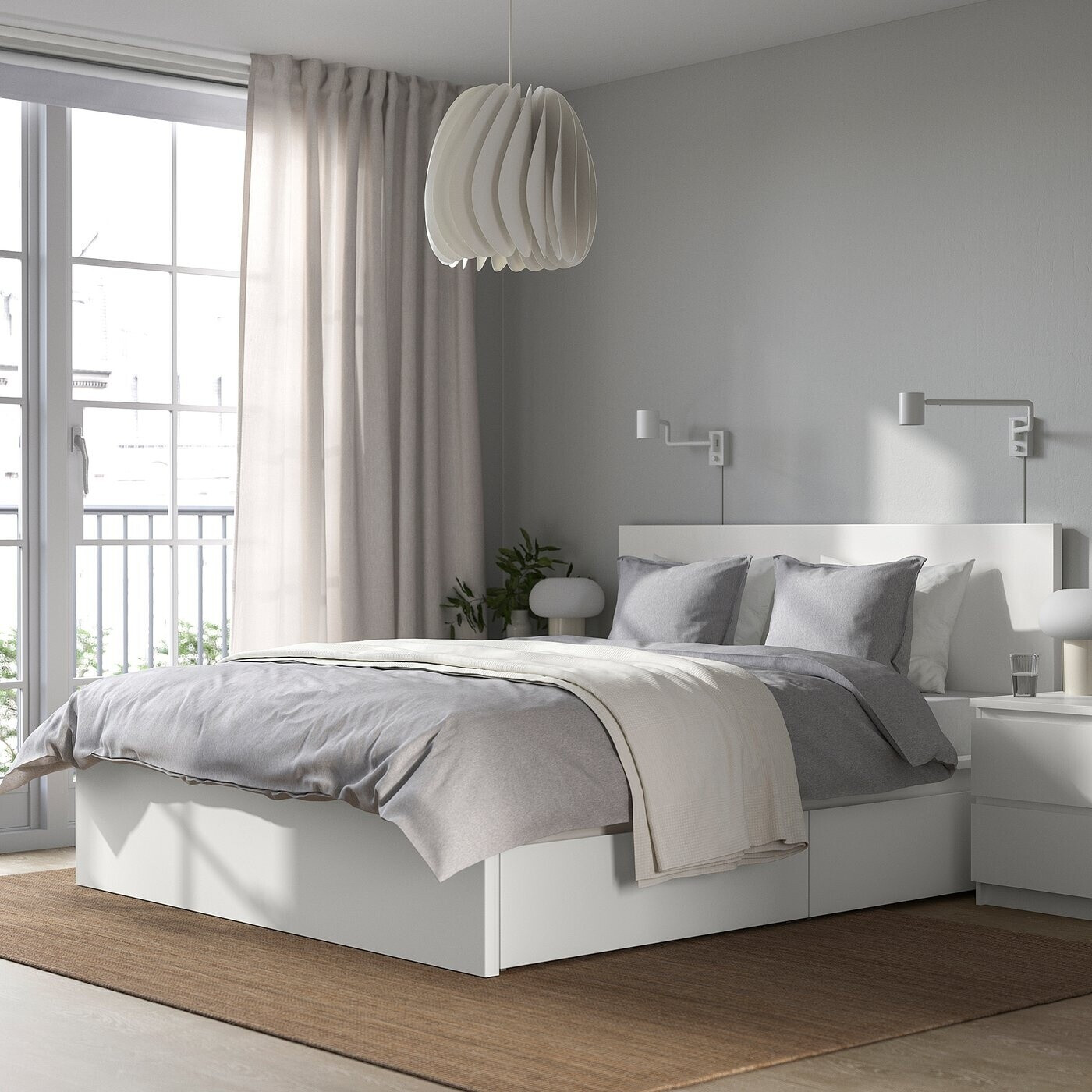 Ikea MALM Bettgestell hoch 2 Schubkästen weiß 140x200cm (591.759.55) ab 209,00 € (Oktober 2026)
