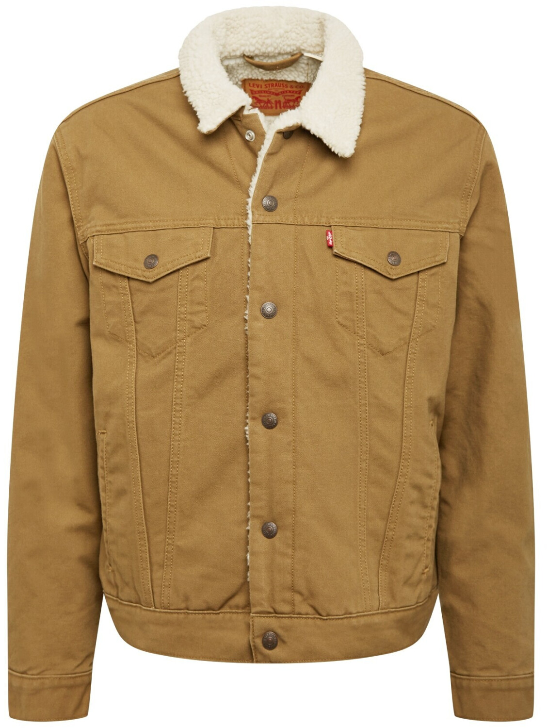 Levi s Type 3 Sherpa Trucker Jacket cougar canvas ab 100 00 Preisvergleich bei idealo