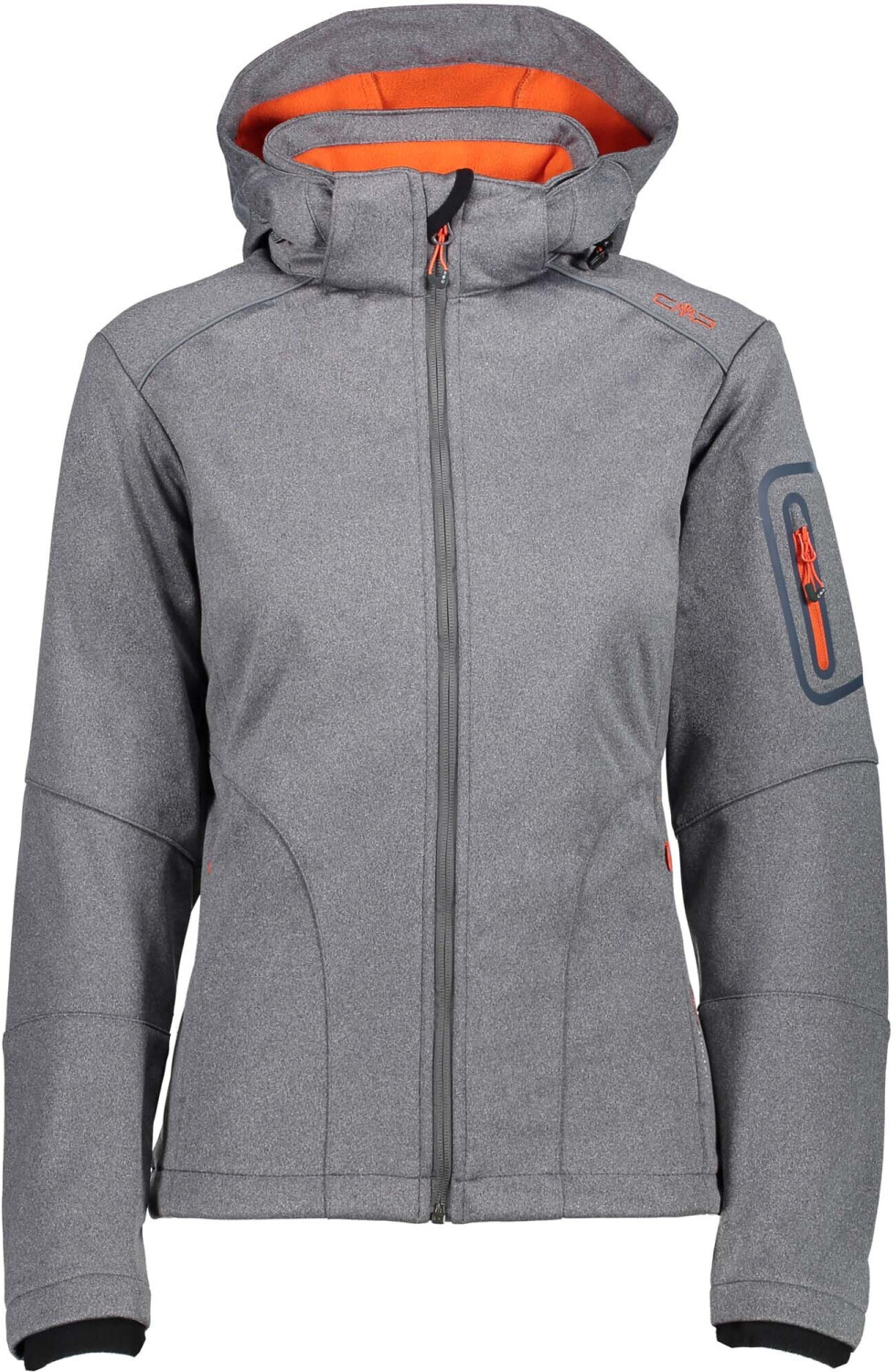 CMP Women Softshell Jacket Zip Hood (3A05396M) nero mel./bitter