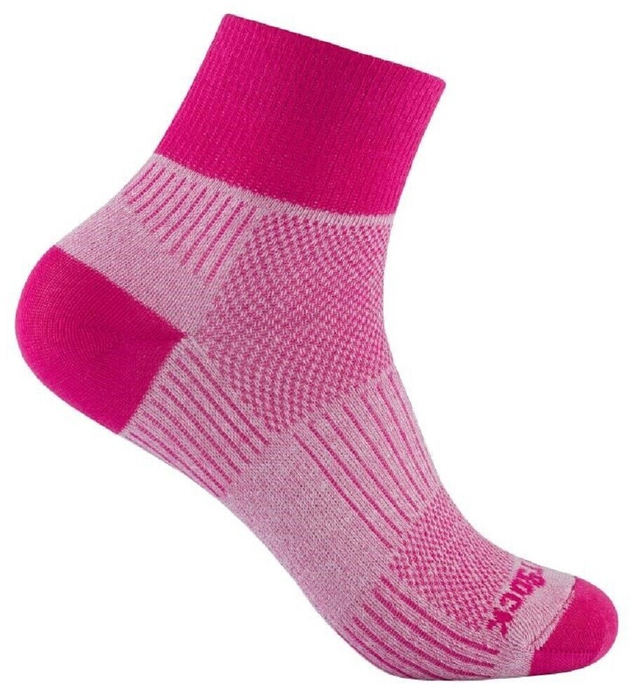 Wrightsock Coolmesh II Quarter Socks (805-38) pink