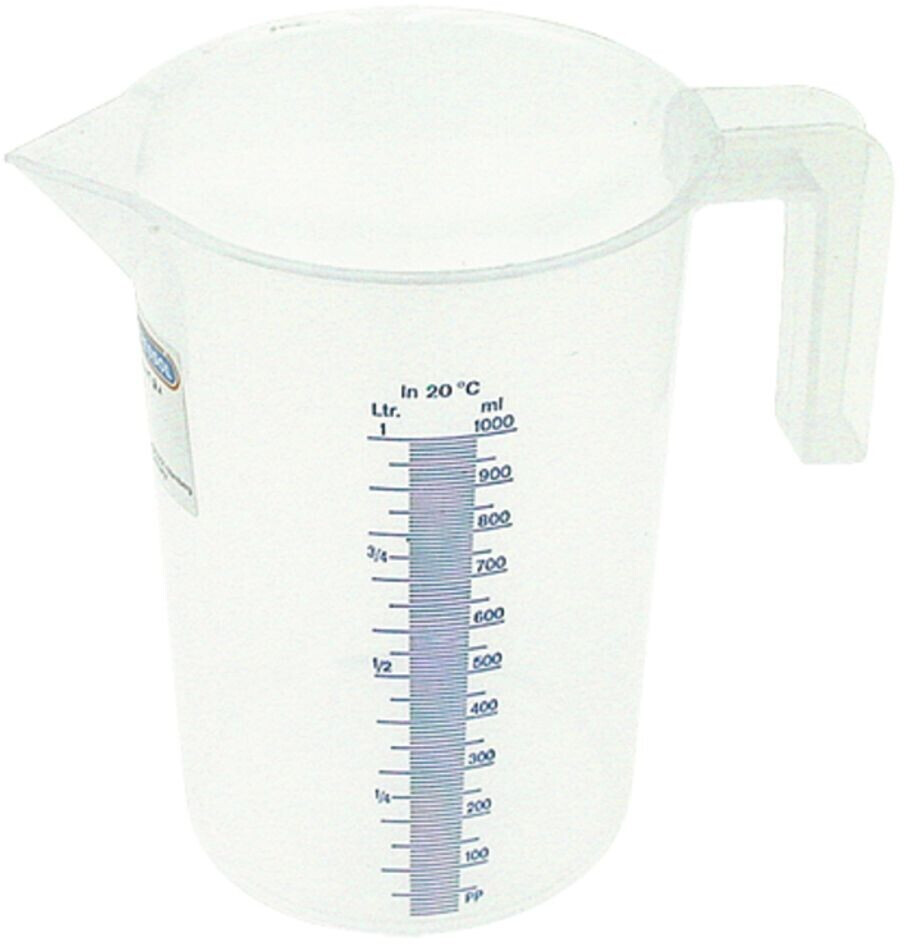Pressol Meßbecher 5 Liter, weiß, transparent