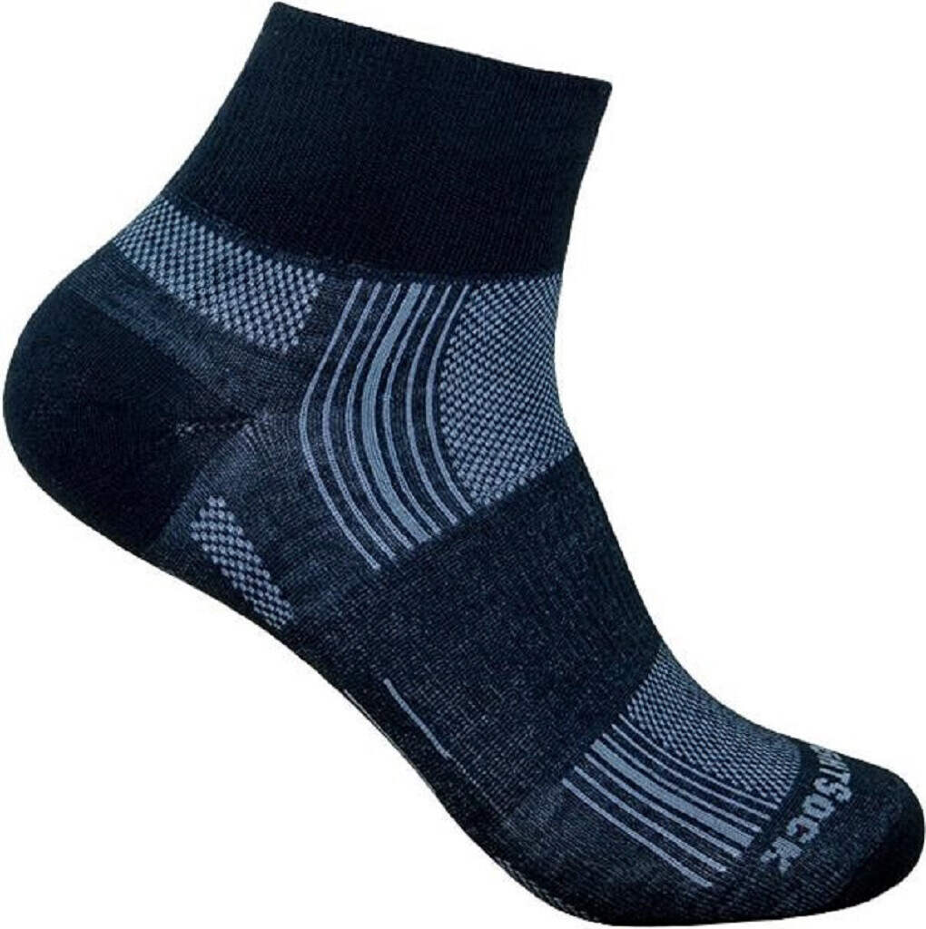 Wrightsock Stride Quarter Socks (825-03) black