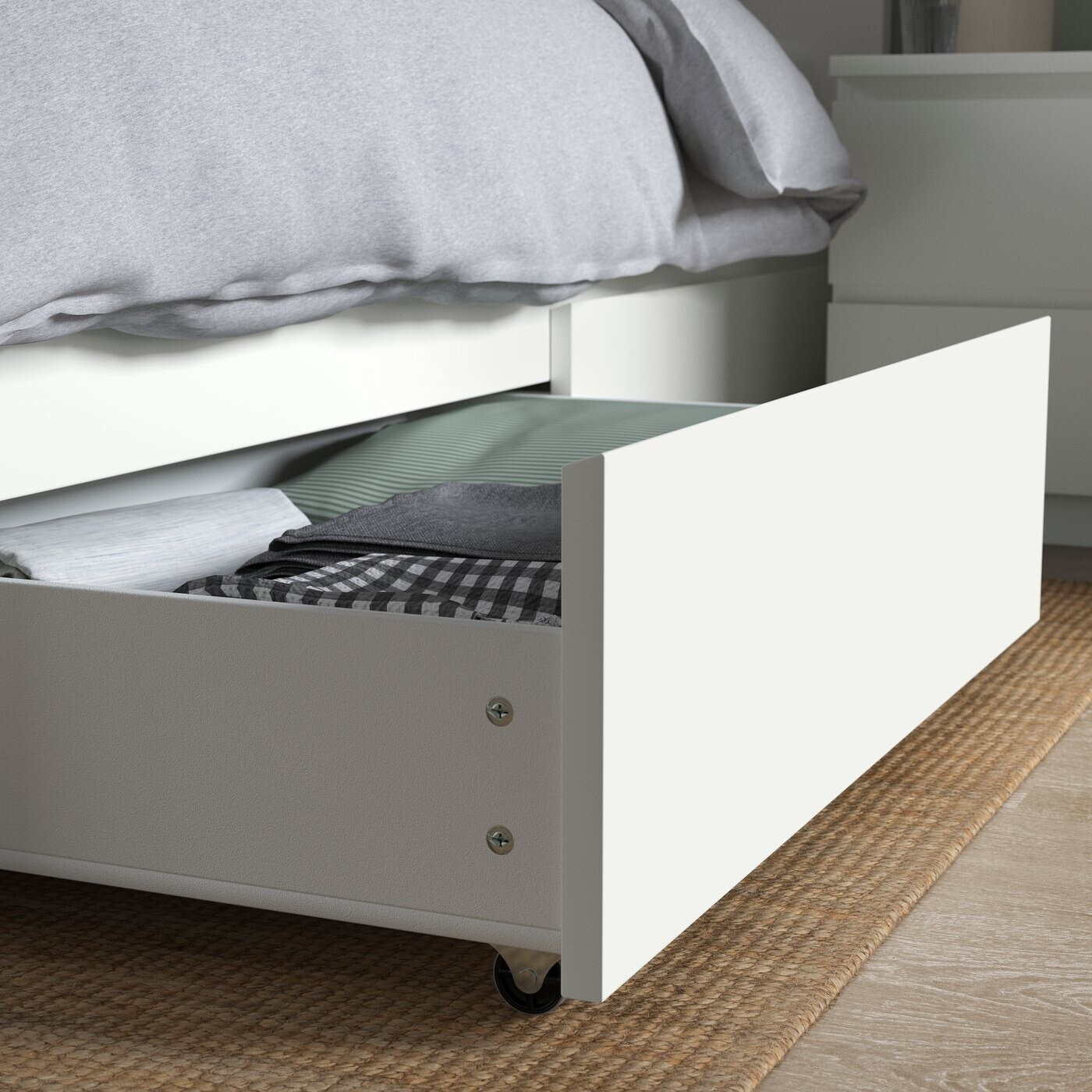 Ikea MALM Bettgestell hoch 2 Schubkästen weiß 90x200cm (790.129.91) ab 149,00 € (Oktober 2026)