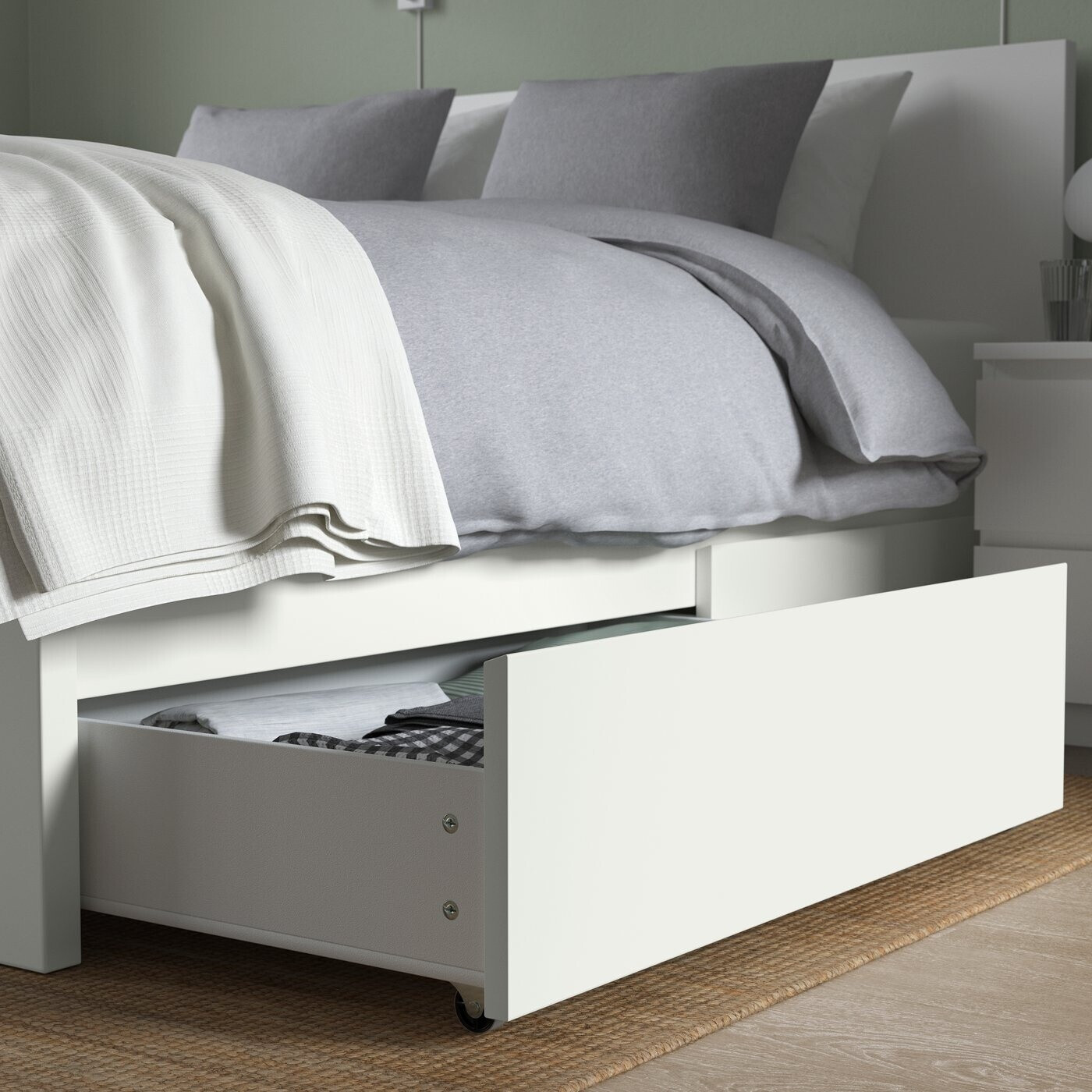 Ikea MALM Bettgestell hoch + 4 Schubladen weiß 180x200cm (599.316.13) ab 319,00 € (Oktober 2026)