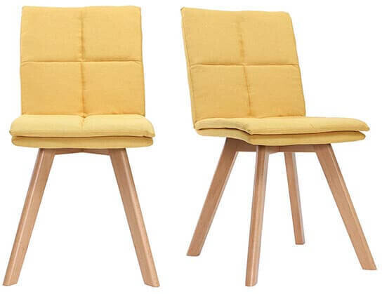 Miliboo Thea jaune (lot de 2)