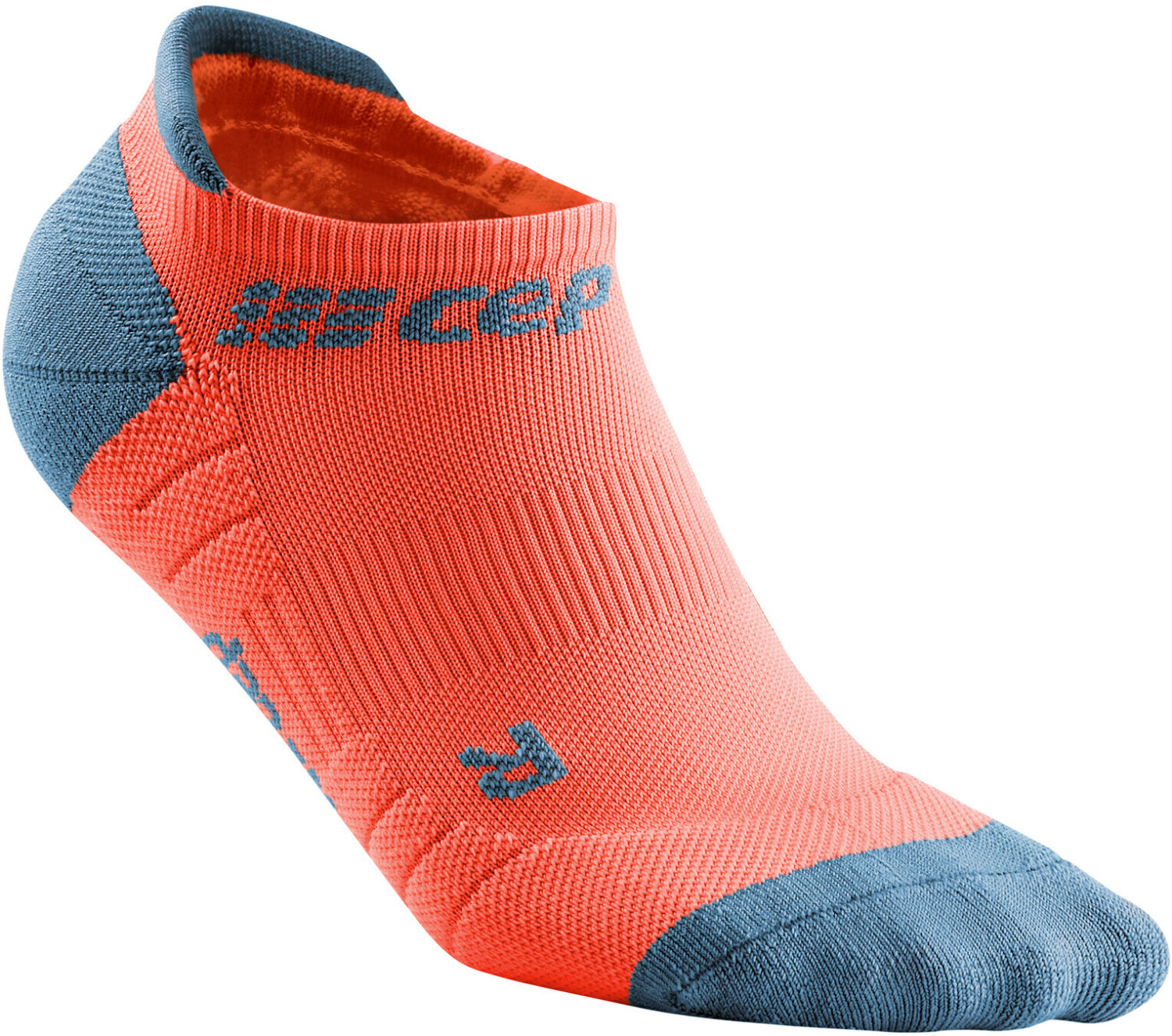 CEP Compression No Show Socks 3.0 Women (WP46BX) coral/grey